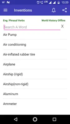 Inventions and Discoveries Dictionary android App screenshot 4